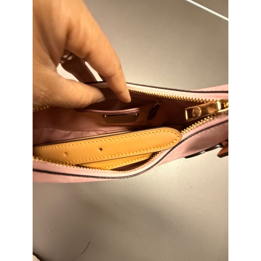 Coach‎ Emily Shoulder Bag Signature Canvas Powder Pink CDW86 Floral Charm NWT - Picture 8 of 14